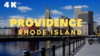 PROVIDENCE RHODE ISLAND  Driving Downtown 4K [upl. by Kcaz]