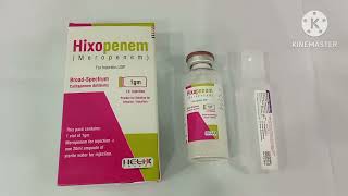 Hixopenem 500mg Injection Uses Hixopenem 1g Injection Uses Meropenem Injection Uses Hixopenem Inj [upl. by Luebke]