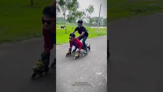 NewvideobrotherskatingandDipu skating😂 funny video😂 [upl. by Hess787]