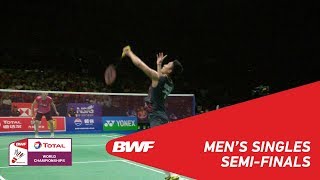 MS  Kento MOMOTA JPN 6 vs Daren LIEW MAS  BWF 2018 [upl. by Ennazor]