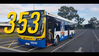 Route 353  Chermside Interchange To The City Elizabeth St [upl. by Yendys622]