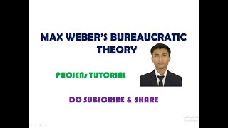 Bureaucratic Theory by Max Weber [upl. by Libbi]