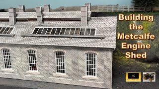 The Metcalfe Engine Shed Card kit Grey stone Build Video [upl. by Laumas]