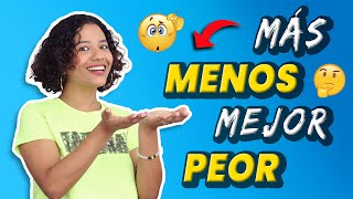 Más Menos Mejor Peor 🥺👌Learn These MustKnow Spanish Comparatives [upl. by Anitac951]