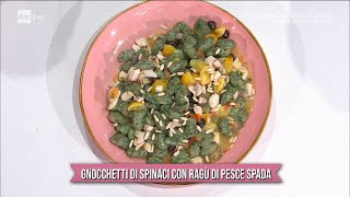 Gnocchetti di spinaci con ragù di pesce spada  È sempre mezzogiorno 16022022 [upl. by Nims]