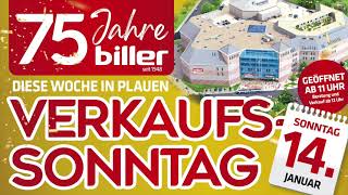 Verkaufsoffener Sonntag am 14 Januar 2024 bei biller in Plauen [upl. by Akinehc675]