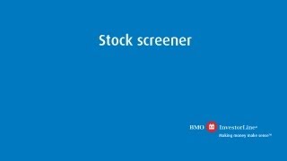 BMO InvestorLine  Stock screener [upl. by Haimerej]