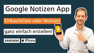 Google Notizen App  Einkaufsliste amp Reisepackliste ganz einfach erstellen SamsungiPhone [upl. by Naened598]