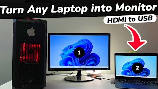 How To USE Laptop As Monitor  Turn ANY Laptop into Secondary Monitor 2023 NEW [upl. by Lateehs670]