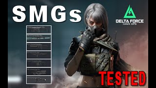 Delta Force All Stock SMGs Meta Tested  Reloads  Inspections  HitReg at 100 Mtrs [upl. by Adnol832]