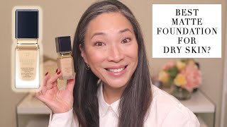 Full Face Of CLE DE PEAU  NEW Radiant Fluid Matte Foundation SPF 20 WEAR TEST [upl. by Lyn568]