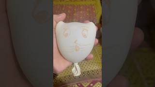 ASMR Cat balloon says meow 😻 ASMR shorts asmr cat balloon fyp chill [upl. by Yborian]