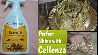 Super Fast Copper And Brass Cleaner Made With Cellenza Satvik Liquid Spray [upl. by Arlyne420]