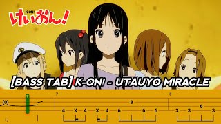 BASS TAB KON  UTAUYO MIRACLE [upl. by Ahtenek878]