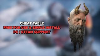 God of War Ragnarock Cheat TableEngine  FREE FOR USE amp SIMPLE INSTALL PC ONLY [upl. by Hartley]