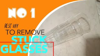 How to separate two glasses that are stuck 🎯💡💯 [upl. by Rider]