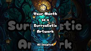 🎨Your month as a Surrealistic Artwork shorts foryou painting viral youtube creative art [upl. by Asum]