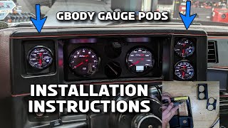 Stebbins Garage Gauge Pod Install for 7888 Gbody [upl. by Lennard627]