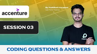 Accenture Coding Questions and Answers Session 3 [upl. by Crescint]