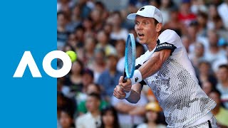 Kyle Edmund v Tomas Berdych match highlights 1R  Australian Open 2019 [upl. by Rox]