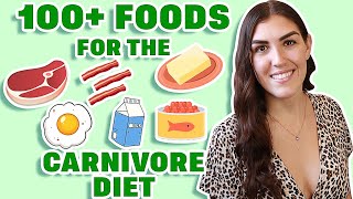 ULTIMATE Carnivore Diet Food List Best Foods for the Carnivore Diet [upl. by Nahtanohj]