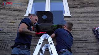 Airco installatie Hilversum Mat zwart afgewerkt [upl. by Slocum]