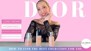 Dior Foundation Review amp Wear Test  Which is Best Backstage Capture Totale or Forever Skin Glow [upl. by Pengelly]