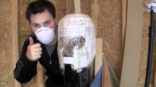 My first Pepakura project  Magneto Helmet Part 7  Applying Fiber Glass Cloth [upl. by Jennie]