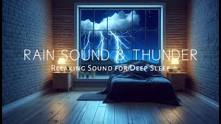 Heavy Thunderstorm Sounds  Relaxing Rain Thunder amp Lightning Ambience for Sleep  HD Nature Video [upl. by Oicangi]