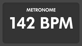 142 BPM  Metronome [upl. by Shetrit525]