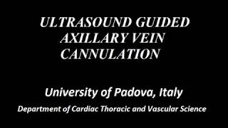 Ultrasound guided axillary vein cannulation for cardiac implantable electronic devices CIEDs [upl. by Casilda913]