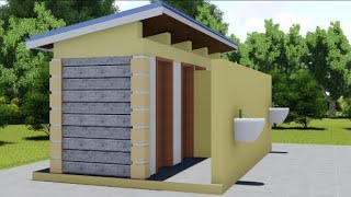 Check Out This Amazing Toilet Latrine Design  Pit Latrine  How To Use The African Pit Latrine [upl. by Akienat]