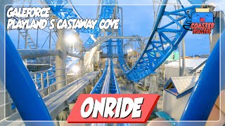 GaleForce  Playlands Castaway Cove  Crazy and surprisingly good SampS MultiLaunch Coaster  POV [upl. by Brinson47]