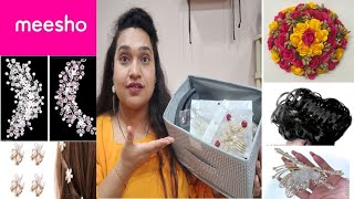 Meesho Affordable Hair Accessories Haul Under 200rs only Creative Yamini [upl. by Nilek]