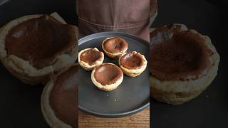 Egg Tart Chocolat Pastel de nata de chocolate エッグタルト・ショコラ asmr cooking shorts recipe [upl. by Budwig821]