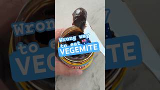 How to eat Vegemite the right way 🇦🇺🍞Food Shorts HowTo Australia [upl. by Also]