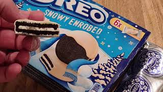 Oreo Snowy Enrobed Cookies DramaAlert these taste amazing [upl. by Naltiac6]