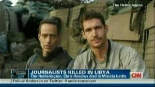 AC360  Photojournalists Tim Hetherington amp Chris Hondros Killed In Libya [upl. by Heringer]