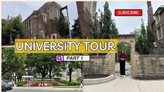 McMaster University Tour  Part 1  Canada Vlog 🇨🇦 [upl. by Ssenav]