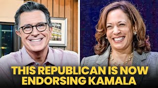 Colbert STUNNED by THIS Republicans Harris Endorsement [upl. by Otter608]