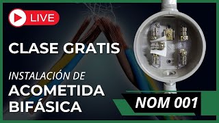 INSTALACIÓN DE ACOMETIDA BIFÁSICA SEGÚN NOM 001 [upl. by Harneen]