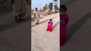 thathamma and manavaralu dance performance cutebaby princess [upl. by Nonahs655]