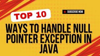 Top 10 ways to handle nullpointerexception in java  How to handle null pointer exception in java [upl. by Thay]