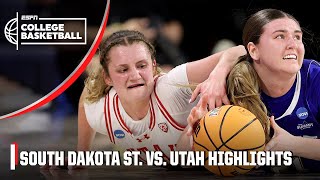 South Dakota State Jackrabbits vs Utah Utes  Full Game Highlights  NCAA Tournament [upl. by Leuqcar]