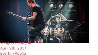 Sting London UK quotEventim Apolloquot 04092017 FULL AUDIO SHOW [upl. by Lane998]