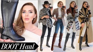 Winter Boot Haul  Unboxing amp How To Style Them [upl. by Magner]