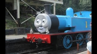 Thomas Theme With Real Train Whistles [upl. by Airan]