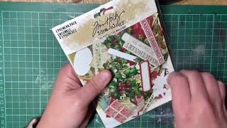 Kaartje Tim Holtz kerst [upl. by Wardlaw]