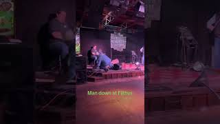 Local country musician falls off stage shorts [upl. by Macrae]