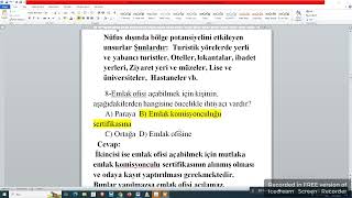 Çıkmış emlak sınav soruları seviye 5 emlak sınav soruları emlak sınav soruları emlak Emlak sınavı [upl. by Erminie]